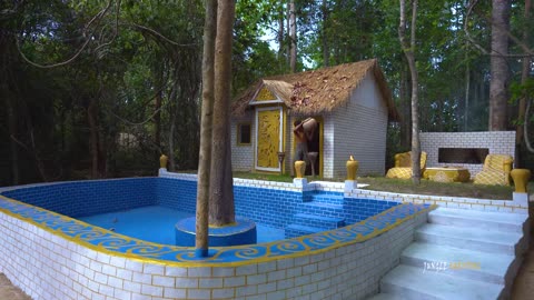 Building a Billionaires Villa house in the jungle