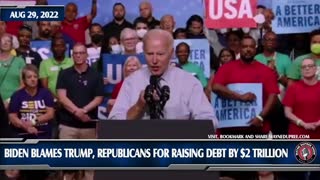 Blden Tells Dem Audience Trump Raised Debt $2 Trillion