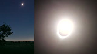 Eclipse solar total filmado desde Tetonia, Idaho
