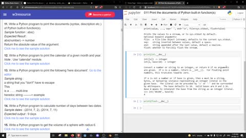 011 - Python ejercicios w3 -docstring of a function