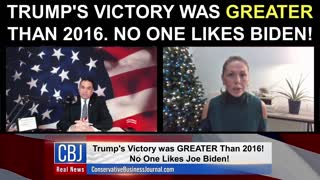 Trump's Victory Was GREATER Than 2016. No One Likes Joe Biden!