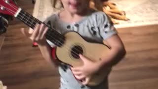 My 4 y/o giving Eddie Van Halen some MAGA love.