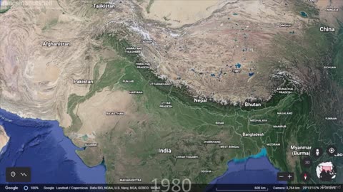 The Indo-Pakistani Wars in 45 seconds using Google Earth