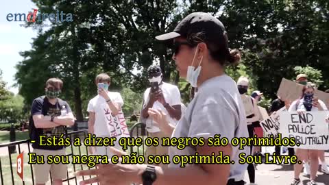 Mulher expõe hipocrisia do Black Lives Matter