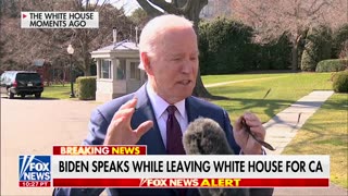 Reporter Asks Biden If He's Leaving For California To Find His 'Plan B For 2024'