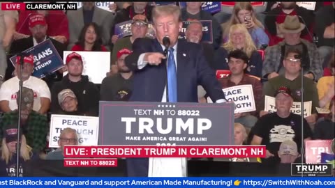 President Trump LIVE in Claremont, NH -- 11/11/23