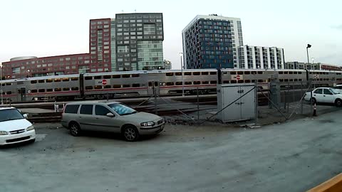 Caltrain Reverse Arrival at 4th and King [San Francisco]