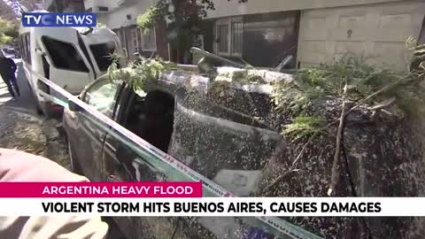 Violent Storm Hits Argentina's Capital, Buenos Aires, Causes Damages