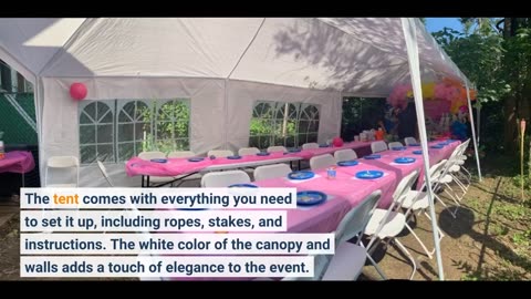 Customer Comments: FDW 10x30 Party Tent Wedding Patio Gazebo Outdoor Carport Canopy Shade with...