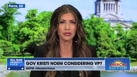 American Sunrise Asks Governor Kristi Noem if She’d Serve as Trump’s VP