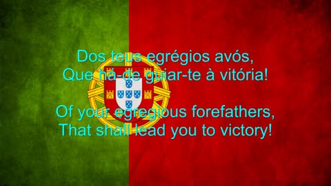 Portugal National Anthem English lyrics