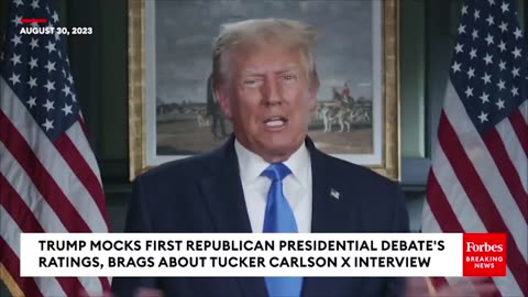 Trump Mocks 'Very Boring' Republican Presidential Debate, Touts Tucker Carlson Interview