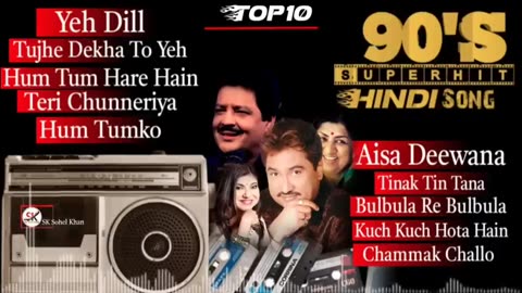 Hindi Old Superhit Pop Songs | 90's Hindi Golden Hits Song | Top-10 Songs Album | Best Of 90s Songs
