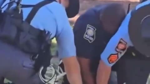 Footage shows a student being tased by Atlanta Police