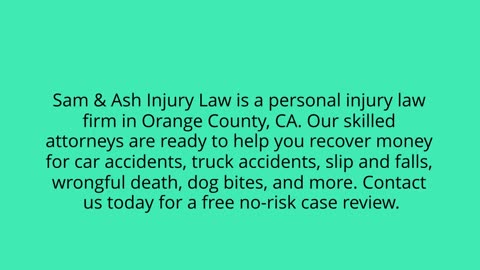 Orange County personal injury lawyer