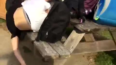 Front Flip Over Picnic Table Fail