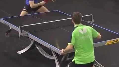 Table Tennis player BREAKS RACKET after Losing!