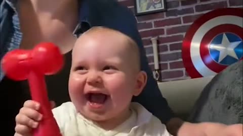 his laugh makes us happy