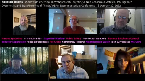 Worldwide DEW/Neurotech Targeting, Non-Consensual AI/Cybernetics/Brain Experiments: Conference 2