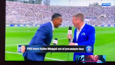 ❗🔴 Il commentatore della #ESPN Shaka Hislop collassa nel prepartita di Real Madrid - Milan