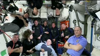 First all-private crew makes it safely to ISS