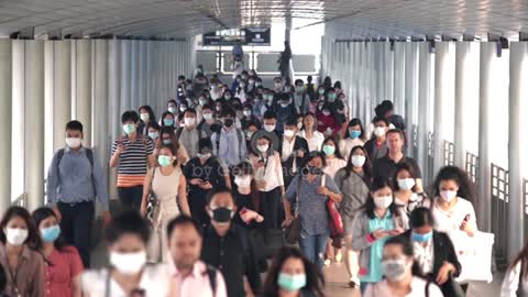 Thailand, Bangkok, Pandemic - Illness, Protective Face Mask, COVID-19