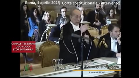 🔴💣MAGNIFICO INTERVENTO DEL PROFESSOR SINAGRA CHE NON SI PIEGA DINANZI ALLA CORTE COSTITUZIONALE.