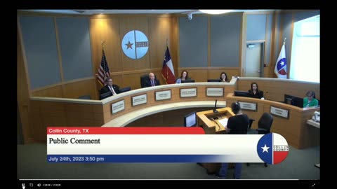 Concerned Collin County Citizens @ Commissioners Meeting 7/24/2023 - Avis