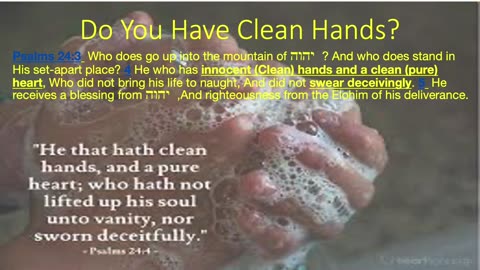 11-27-2023 Do You Have CLEAN Hands?