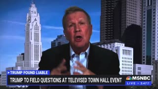 John Kasich crying about the town hall.
