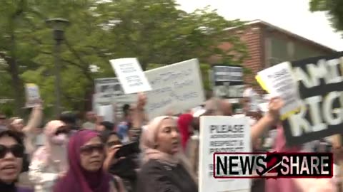 Muslim-Led Protesters Demand "Opt-Out" From Expanded School Curriculum