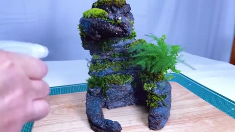 Micro landscape with moss