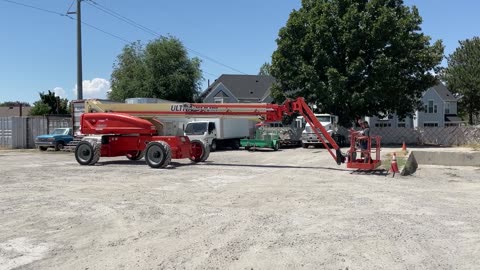 Aerial Boom Lift 2008 JLG 1200SJP 4x4x4 120' Platform with Jib Diesel Manlift Telescopic