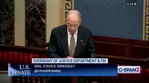 Senator Grassley on 1023 exposing Biden Crime Family Bribes & Influence Peddling.