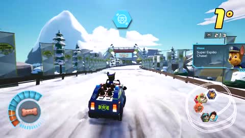 Paw Patrol Grand Prix Race 10 - Estilo livre na montanha gelada - Resort de Snowboard do Jake