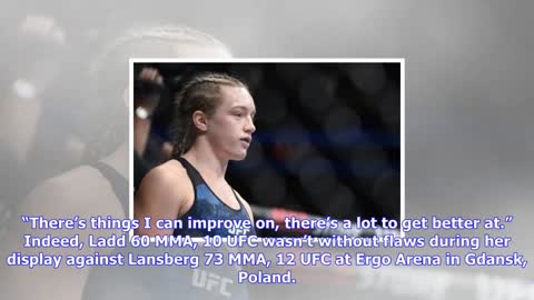 Breaking News | Ufc-gdansk winner aspen ladd sees 'a lot to get better at' after tko in octagon deb