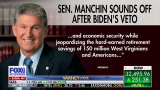 Senator Manchin BLASTS Joe Biden For Vetoing Anti-ESG Bill