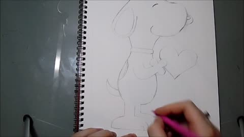 Speed drawing: Snoopy