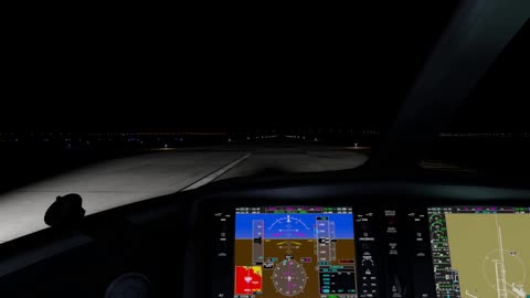X-Plane 12 Night Arrival