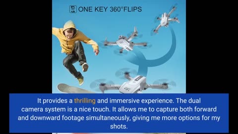 ScharkSpark Drone with 2K HD FPV Dual Camera and Kids, Mini RC Drone with 3D Flips/Altitude Hol...