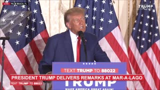 President of the United States Donald J. Trump Delivers Remarks at Mar-a-Lago