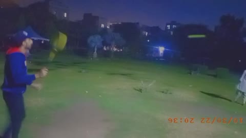 Playing badminton in night for badminton Lovers