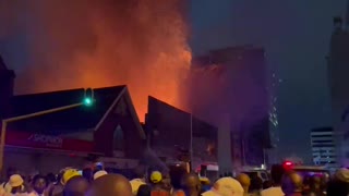 Fire at Durban's AB Xuma Street
