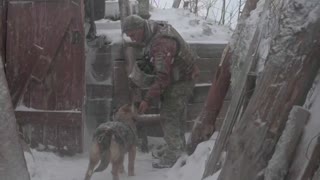 The snow-covered trenches of Ukraine's frontline