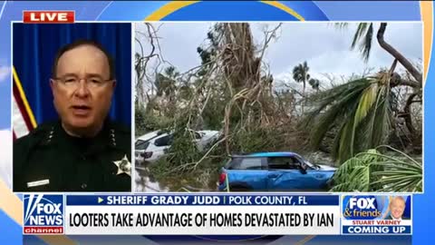 SHERIFF GRADY JUDD IS TELLING RESIDENTS OF HIS COUNTY TO PROTECT THEIR HOMES BY SHOOTING LOOTERS