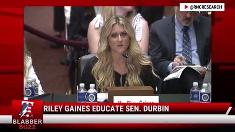 Riley Gaines Educate Sen. Durbin