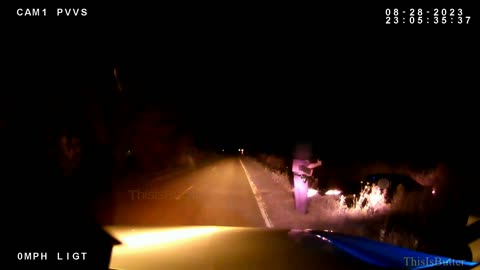 Dashcam shows Vessar officer shooting a drunk driver who pulled a gun towards the officer
