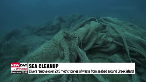 Over 23 metric tonnes of waste pulled from Greek island seabed