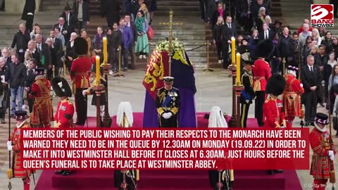 Queen Elizabeth's eight grandchildren hold historic vigil around her coffin