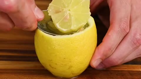 Lemon Sorbet in a Lemon